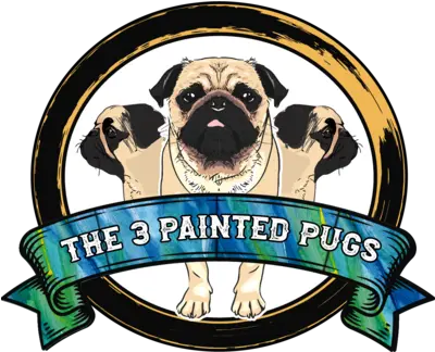  The 3 Painted Pugs 3 Painted Pugs Png Pug Icon