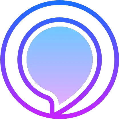  Amazon Alexa Logo Icon In Gradient Line Style Png Android