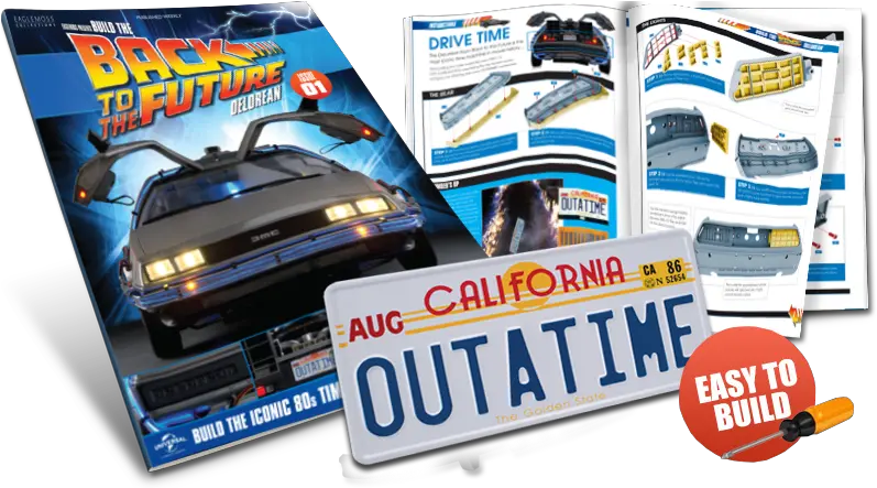  Build The Back To Future Delorean Binder Back To The Future Png Delorean Png