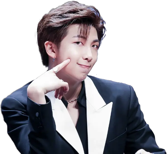  Namjoon Cute Bts Rm Rmbts Btsrm Kimnamjoon Kawaii Tuxedo Png Namjoon Png