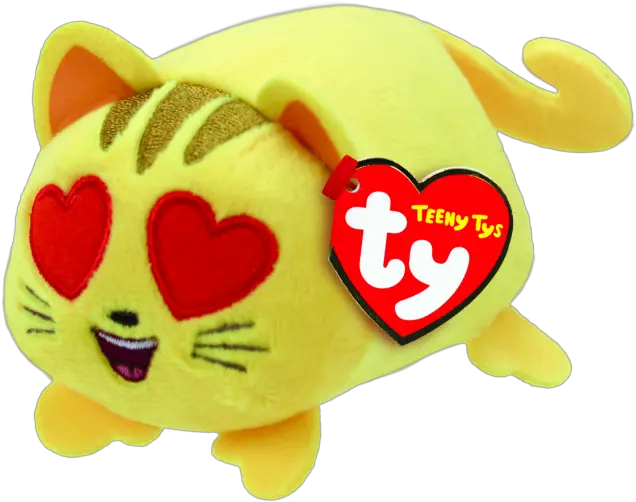  Emoji Cat Heart Eye Teeny Tys Teeny Tys Emoji Cat Heart Eye Png Heart Eyes Emoji Transparent