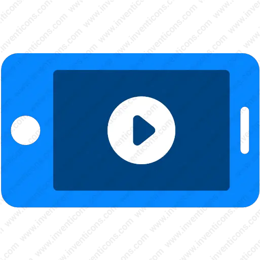  Download Mobile Video Player Vector Icon Inventicons Icon Iphone Video Png Video Play Icon