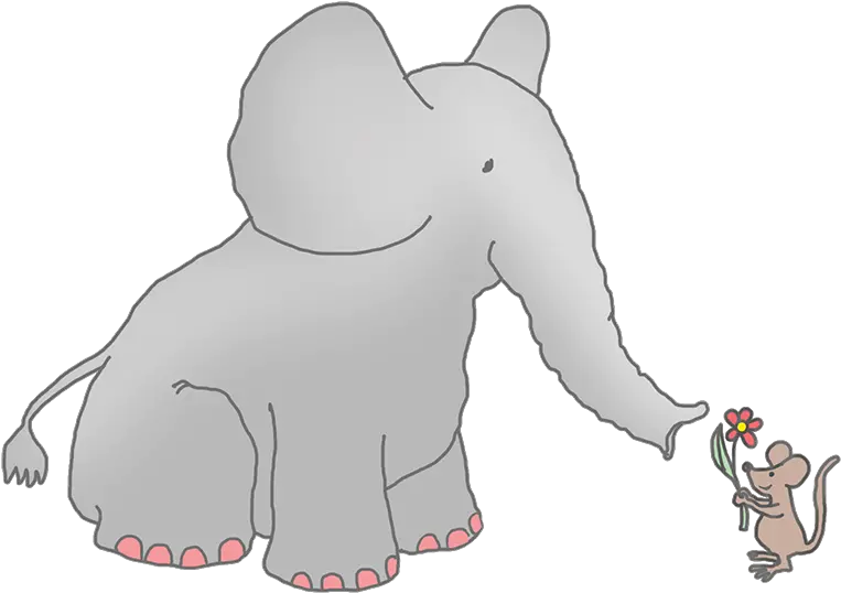  Elephant Clip Art Elephant And A Mouse Png Elephant Silhouette Png