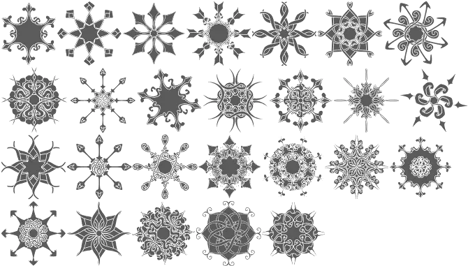  Snowflake Fonts Decorative Png Joe Servin Icon