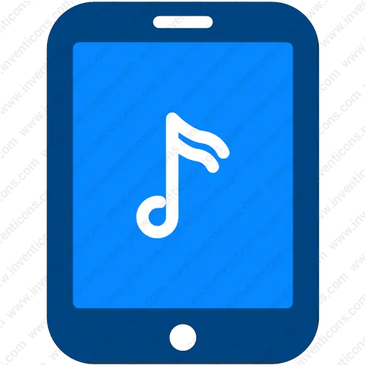  Download Tablet Music Note Vector Icon Inventicons Mobile Phone Png Music Note Icon Vector