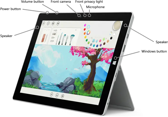  Surface 3 Features Sim Png Mic And Refresh Icon