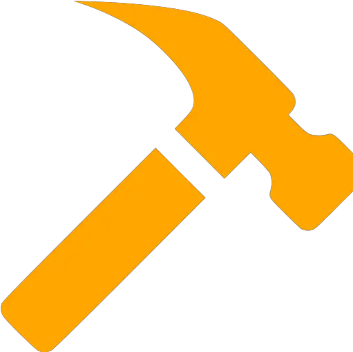  Orange Hammer Icon Hammer Icon Transparent Png Hammer Icon Png