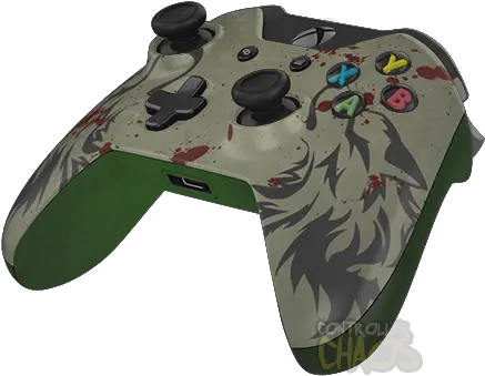  Got Dire Wolf Xbox One Custom Controllers Controller Xbox Controller Overwatch Genji Png Wolf Buddy Icon