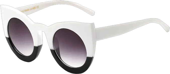  Funny Round Lens Color Block Cat Eye Sunglasses For Teen Png Funny Glasses Png