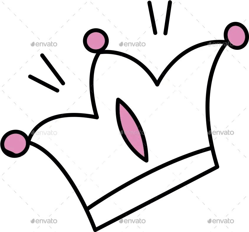  Hand Drawn Collection Dot Png Crown Doodle Png