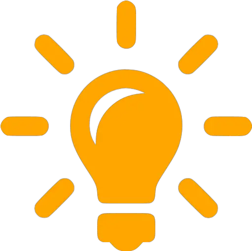  Free Orange Light Bulb Icons Icone De Ideia Png Idea Png