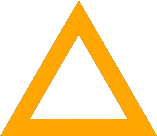  Orange Triangle Outline Icon Triangle Png Triangle Outline Png