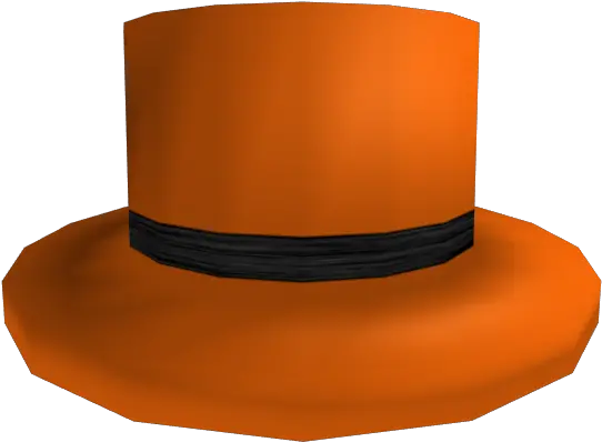  Black Banded Orange Top Hat Orange Top Hat Transparent Png Top Hat Transparent