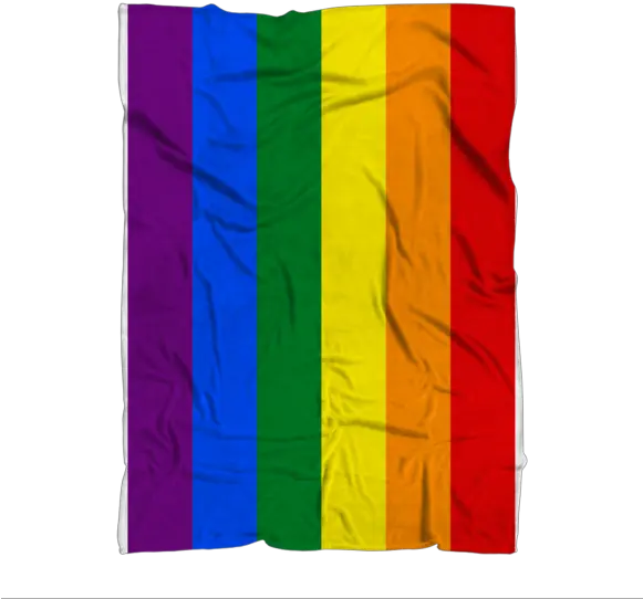  Rainbow Gay Pride Flag Premium Sublimation Adult Blanket Vertical Png Rainbow Flag Transparent