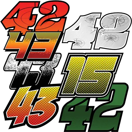  Race Car Numbers Number Kits Racegraphicscom Racing Number Fonts Png Numbers Png