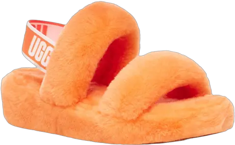  Ugg Oh Yeah 1107953 Cppp Slides California Poppy Garmentory Orange Ugg Slippers Png Ugg Icon