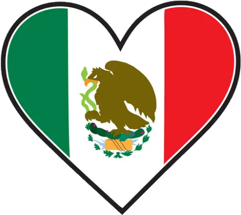  Pin By Lalopez Kcherrera Transparent Mexican Flag Heart Png Mexican Flag Png