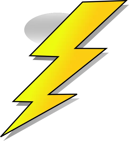  Yellow Lightning Bolt Png