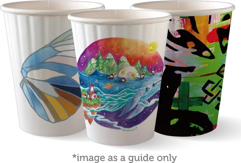  Biocup 12oz Art Series Double Wall Cup Flowerpot Png Double Cup Png