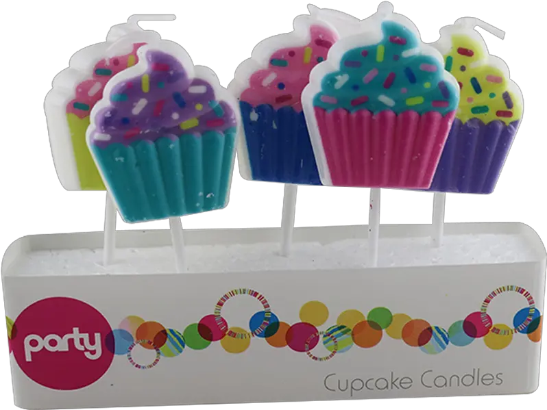  Muffin Shaped Colorful Birthday Candles Cupcake Png Birthday Candles Png