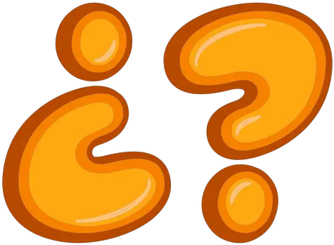  Question Marks Punctuation Glossy Ad Signos De Interrogacion Png Orange Question Mark Icon