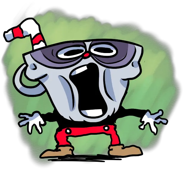  Mr Clipart Lazy Boss Transparent Free For Sr Pelo Style Cuphead Png Cuphead Transparent