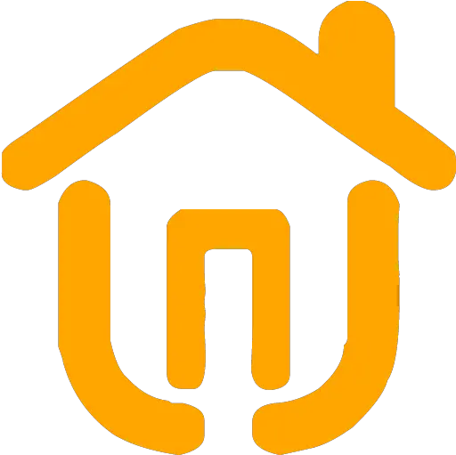  Orange House 2 Icon Icon Png House Icon In Circle