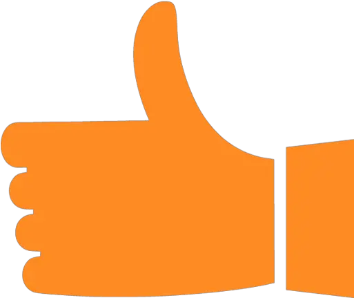  Easy To Orange Thumb Up Icon Png Thumbs Up Logo