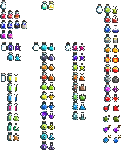  Attached Files Terraria Potions Full Size Png Download Terraria Potion Sprite Mana Potion Icon