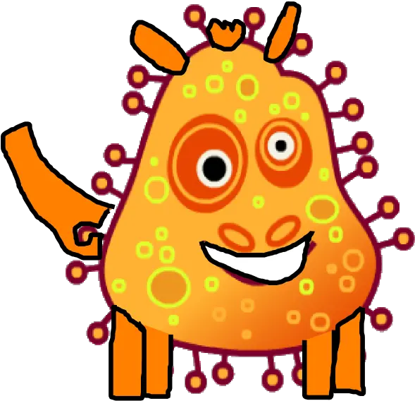  Orange Virus Png Transparent Cartoon Jingfm Transparent Background Germ Clipart Virus Png