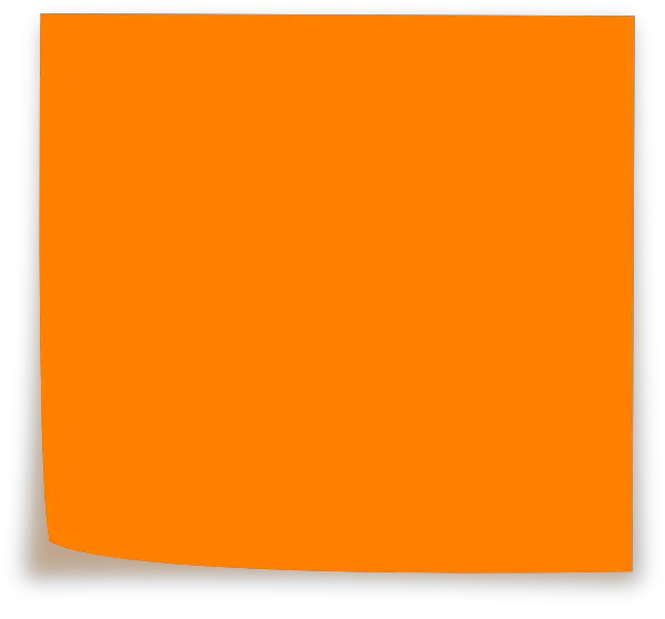  Download Hd Orange Sticky Note Png Post It Note Orange Post It Notes Png