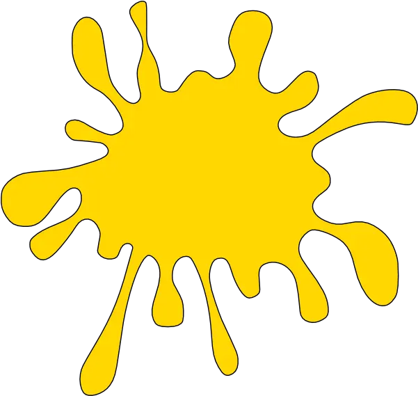  Download Black Paint Splat Clip Art Orange Colour Png Paint Splat Png