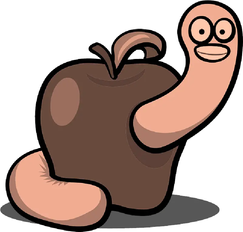  Cartoon Pictures Of Apples Worms Clip Art Transparent Apple Worm Png Worm Transparent Background