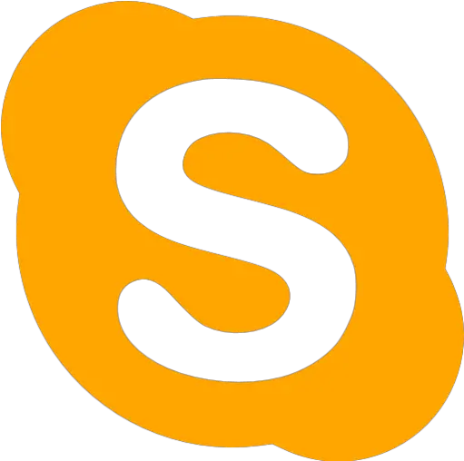  Orange Skype Icon Skype Icon Png Orange Skype Logo Png