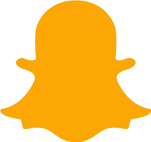  Orange Snapchat 2 Icon Free Orange Social Icons Black Snapchat Icon Png Snap Chat Logo