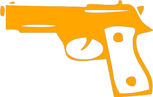  Orange Gun 4 Icon Free Orange Gun Icons Gun Art Png Gun Transparent