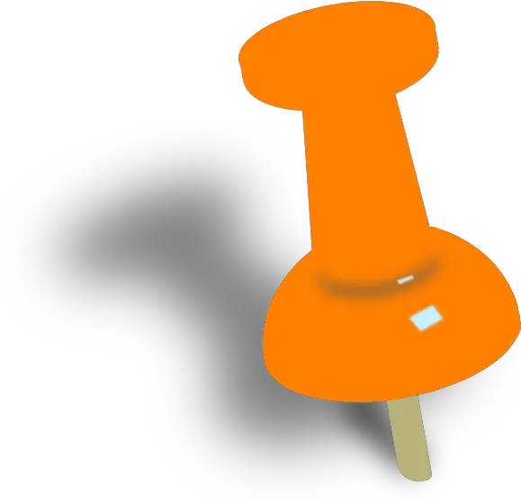  Orange Push Pin Clip Art Orange Push Pin Clipart Png Orange Push Pin Png Thumbtack Png