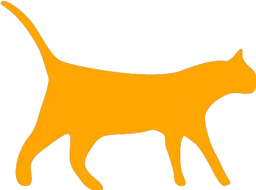  Orange Cat 3 Icon Cat Silhouette Clip Art Png Orange Cat Png