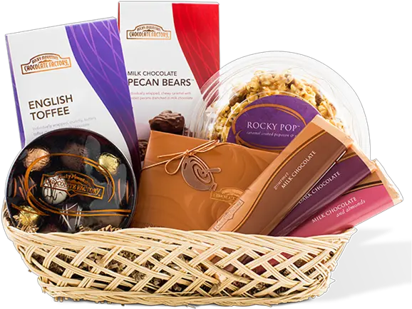  Download S Day Decadence Chocolate Gift Baskets Gift Canasta Chocolates Png Basket Png