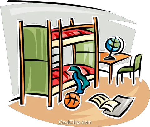  Bunk Bed Kids Clean Room Clipart Png Bed Clipart Png