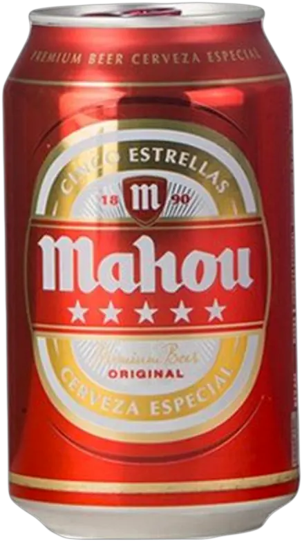  Mahou 5 Estrellas Beer Can 33 Cl Paradise A La Carte Mahou Laiker Sin Png Beer Can Png