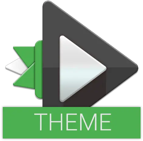  Material Dark Green Theme U2013 Apps Theme App Black And Orange Png Gom Player Icon Png