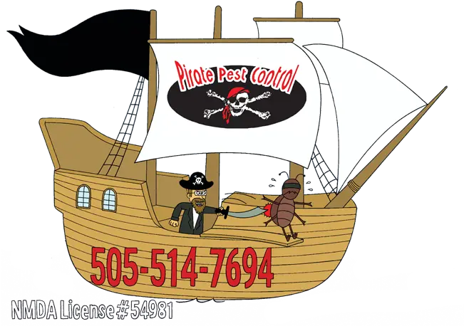  Pirate Pest Control Make Your Bugs Walk The Plank Language Png Pirate Ship Logo