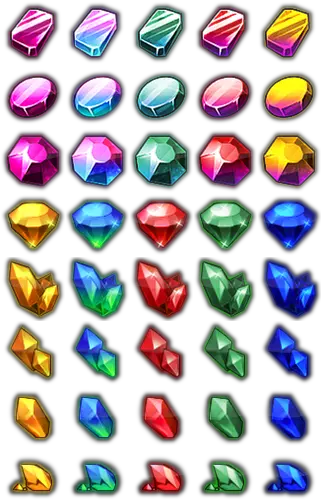  Basic Gems Icon Set Remix Opengameartorg Rpg Gems Icons Free Png Rpg Icon Png