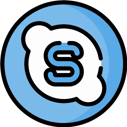  Skype Vector Svg Icon 50 Png Repo Free Png Icons Dot Skype Circle Icon