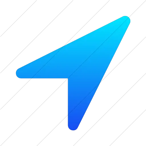  Simple Ios Blue Gradient Bootstrap Font Location Arrow Ios Icon Png Location Icon Iphone