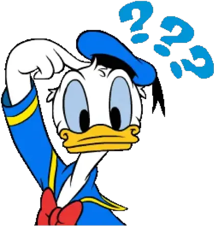  Donald Duck Whatsapp Stickers Stickers Cloud Donald Duck Thinking Clipart Png Donald Duck Icon