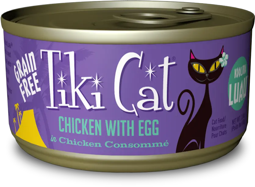  Tiki Cat Koolina Luau Chicken Egg 28oz Cat Food Png Cat Paws Png