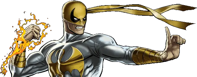  Avengers Alliance Redux Wiki Iron Fist White And Gold Png Iron Fist Png