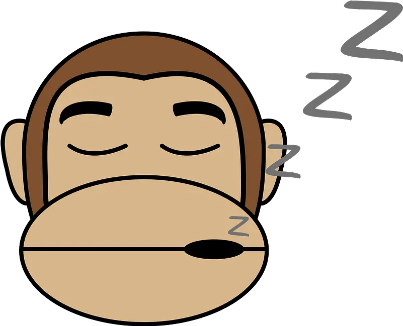  Sleeping Monkey Emoji Clipart Sleeping Monkey Icon Png Monkey Emoji Png